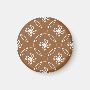 Floral geometric: vintage art pattern. magnet