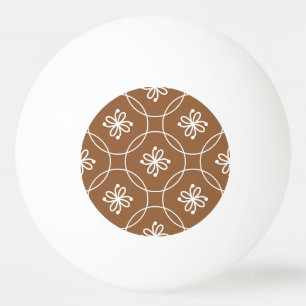 Floral geometric: vintage art pattern. ping pong ball