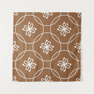Floral geometric: vintage art pattern. tapestry