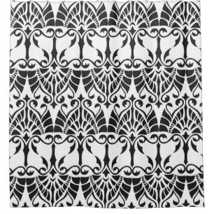 Floral Geometric Vintage Seamless Pattern. Shower Curtain