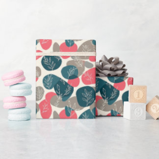 "Floral Geometry Bliss Wrapping Paper