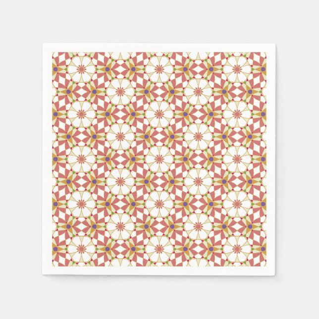 Floral Geometry  Napkin (Front)