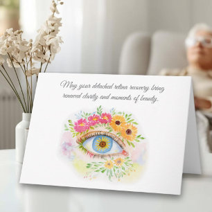 Floral Get Well Detached Retina Recovery Card