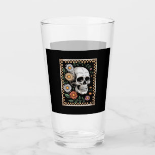 Floral Ghost Fall Boho Halloween 2 Glass