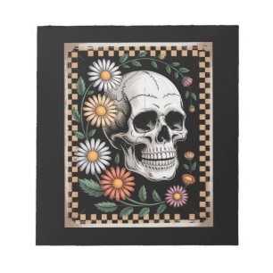 Floral Ghost Fall Boho Halloween 2 Notepad