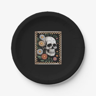Floral Ghost Fall Boho Halloween 2 Paper Plate