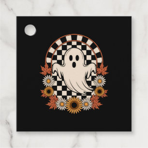 Floral Ghost Fall Boho Halloween Favour Tags