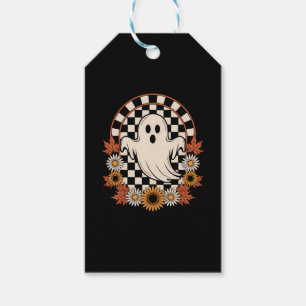 Floral Ghost Fall Boho Halloween Gift Tags