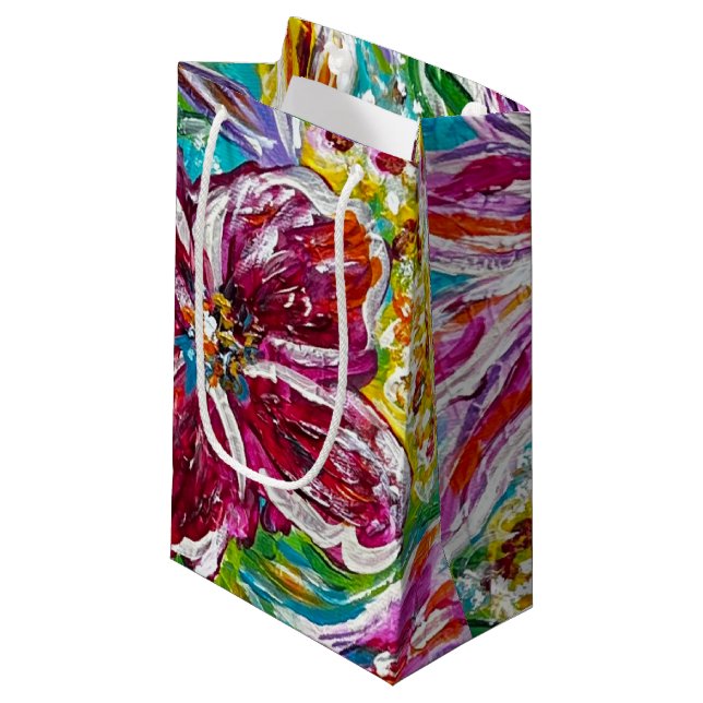 Floral Gift Bag (Front Angled)