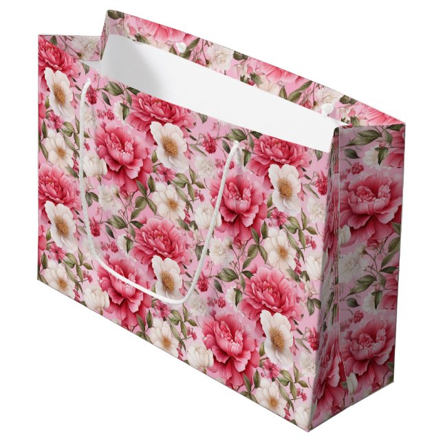 Floral Gift Bag (Front Angled)