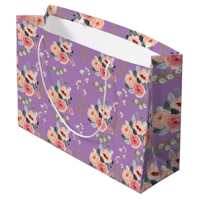 Floral Gift Bag (Back Angled)