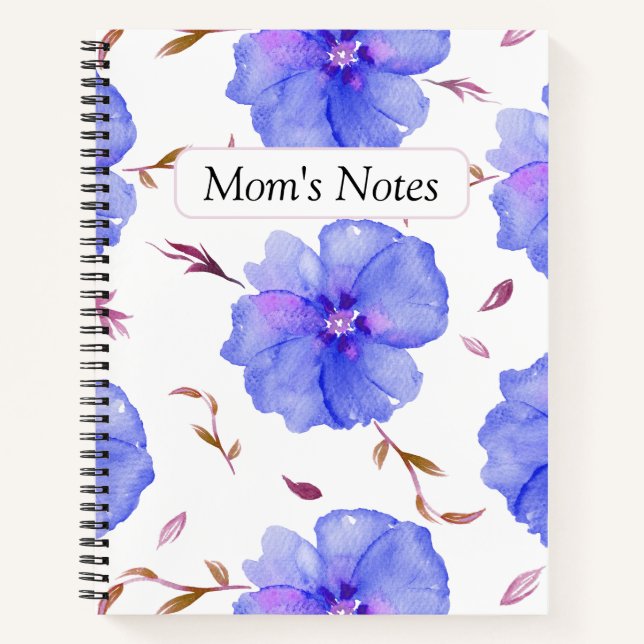 Floral Gifts Custom Journal for Work or Home (Front)