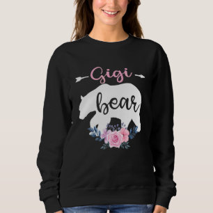 Floral Gigi Bear Family Gigi Mothers Day For Wome Sweatshirt