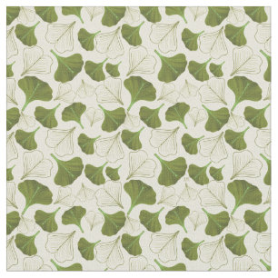Floral Gingko Leaf Pattern Fabric