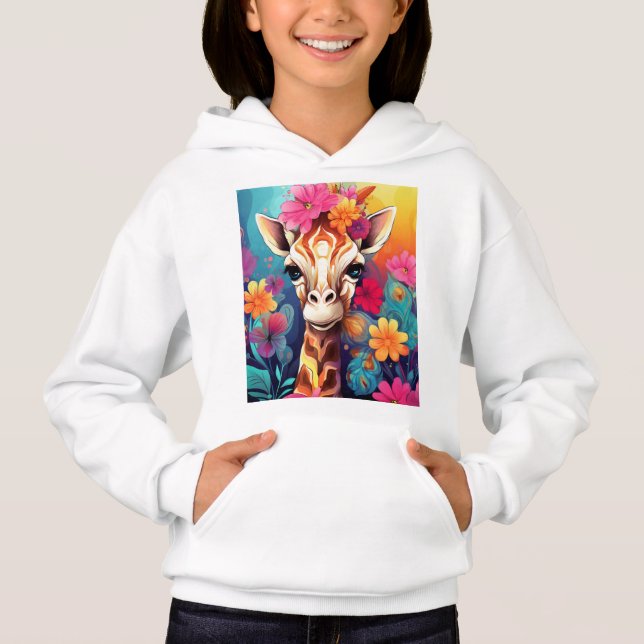Floral Giraffe Portrait-93192 (Front)