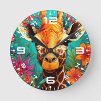 Floral Giraffe Portrait-9319