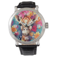 Floral Giraffe Portrait-9320