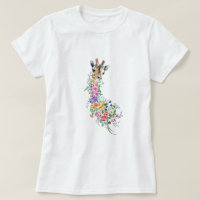 Floral Giraffe T-Shirt