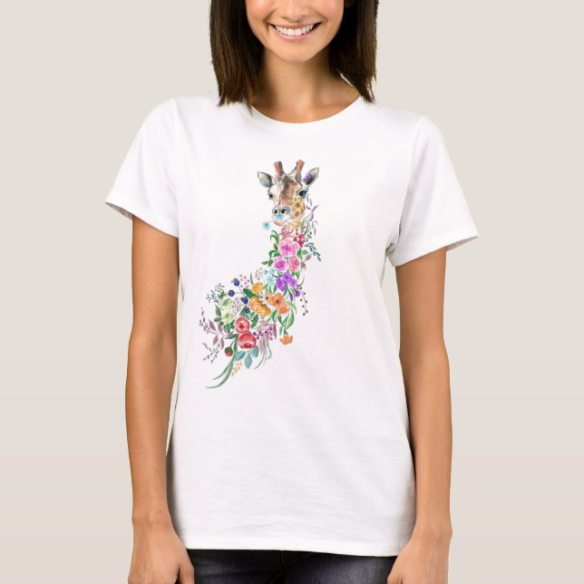 Floral Giraffe T-Shirt (Front)