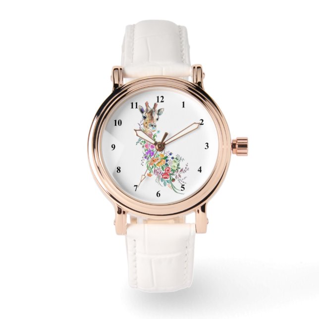 Floral Giraffe Watch (Front)