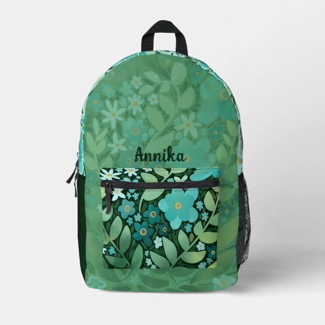 Floral Girly Backpack (Front)