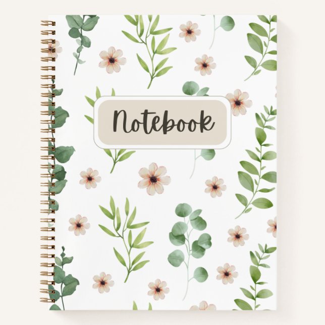 Floral Girly NoteBook (Front)