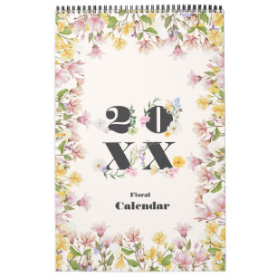 Floral Girly Planner Calendar
