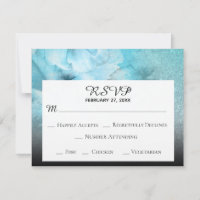 *~* Floral Glitter Blue Purple Watercolor Wedding
