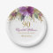 Floral Glitter Sparkling Amethyst 90th Birthday