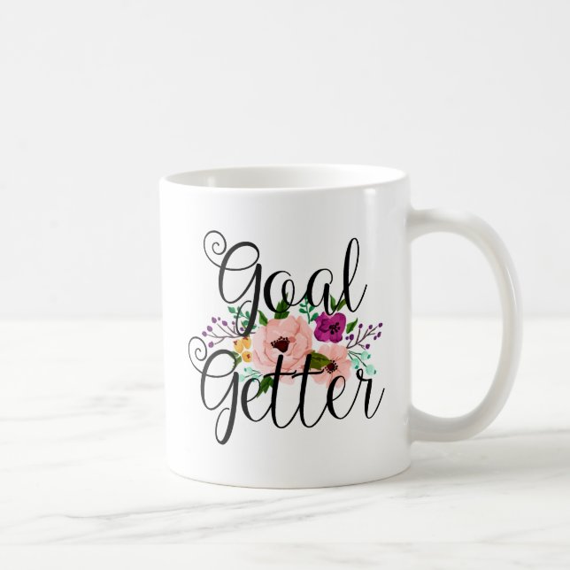 Floral Goal Getter Mug (Right)