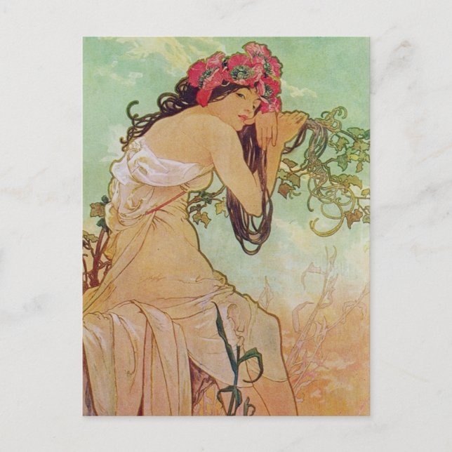 Floral Goddess Postcard (Front)
