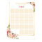 Floral Gold | 20+ Tables Wedding Seating Chart