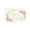 Floral Gold Chic Beauty Salon Loyalty Punch Card