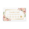 Floral Gold Chic Beauty Salon Loyalty Punch Card