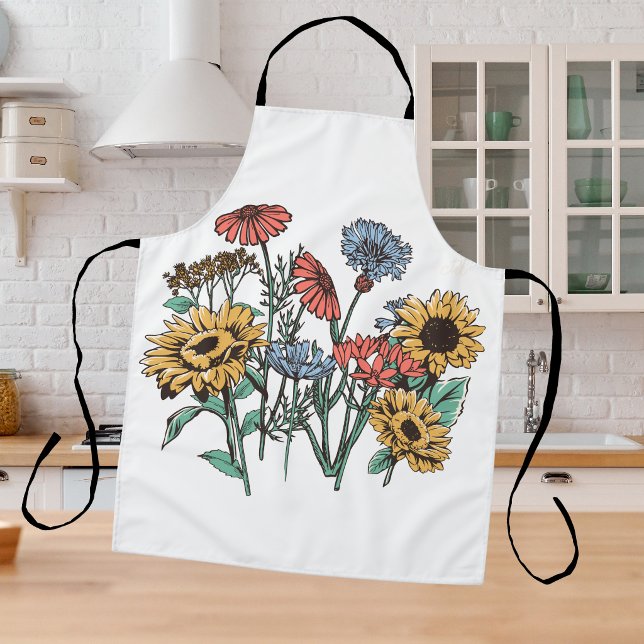  Floral Gold Vintage Apron (Creator Uploaded)