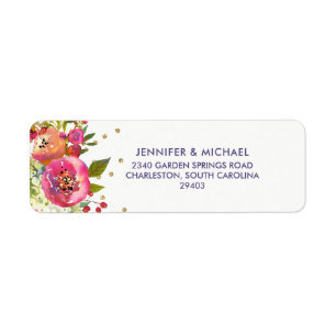 Floral Gold   Watercolor Wedding