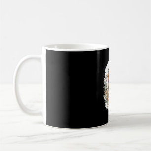 Floral Golden Retriever Sublimation Coffee Mug