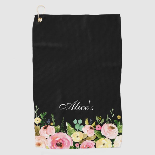 Floral Golf Towel (Front)