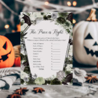 Floral Gothic Baby Shower The Price is Right Game