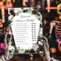 Floral Gothic Guess who Mummy or Daddy Game