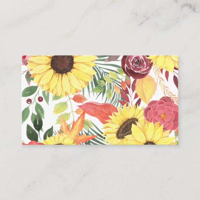 Floral Gown Business Card (Front)