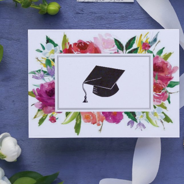 Floral Graduate Congratulations Card (Creator Uploaded)