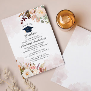 Floral Graduation 2024 Party Invitation