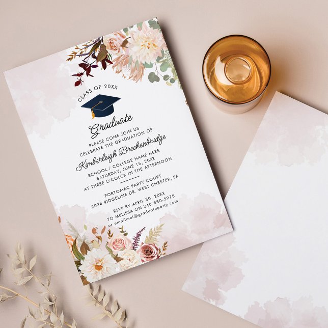 Floral Graduation 2024 Party Invitation (Creator Uploaded)