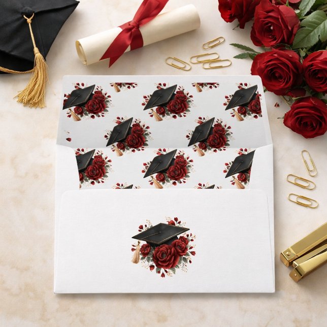 Floral Graduation Cap Envelope  (Creator Uploaded)