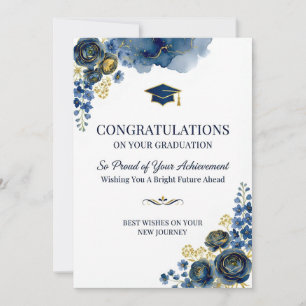 Floral Graduation Card