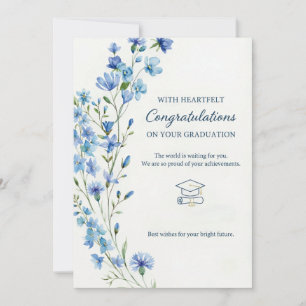 Floral Graduation Card Masters, Her Congrats