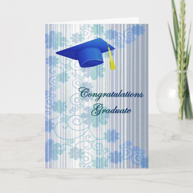 Floral Graduation Greeting Card (Front)
