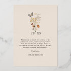 Floral Graduation Thank You Card