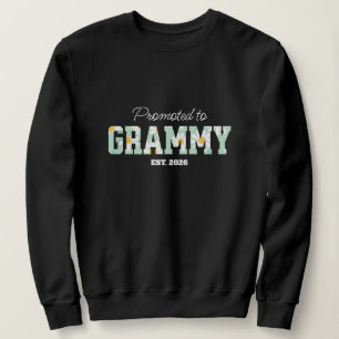 Floral Grandma, Promoted to Grammy Sweatshirt
